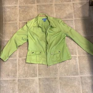 Green light jacket. Evan Picone